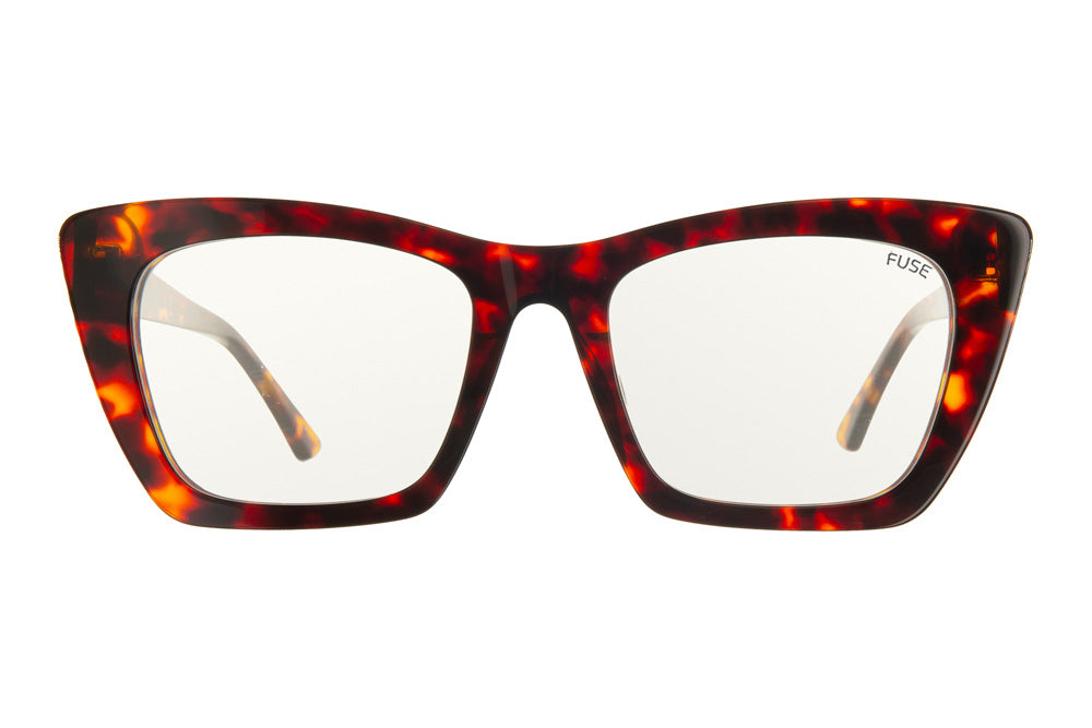Gloss Tortoise Boca Chica Frames with Clear Blue Light Lenses Fuse Lenses