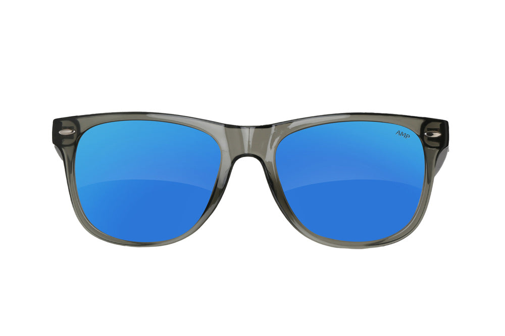 Fuse Summerland Sunglasses | Clear Grey | AMP Glacier Mirror Polarized