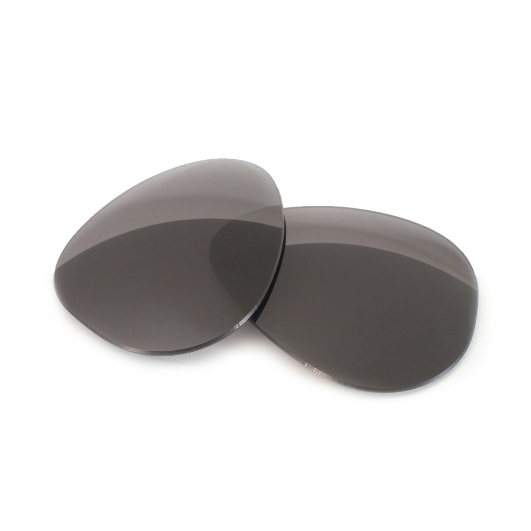 Grey Polarized Replacement Lenses Compatible with Ray-Ban RB6489 Aviator Mtl II (55MM) Sunglasses from Fuse Lenses