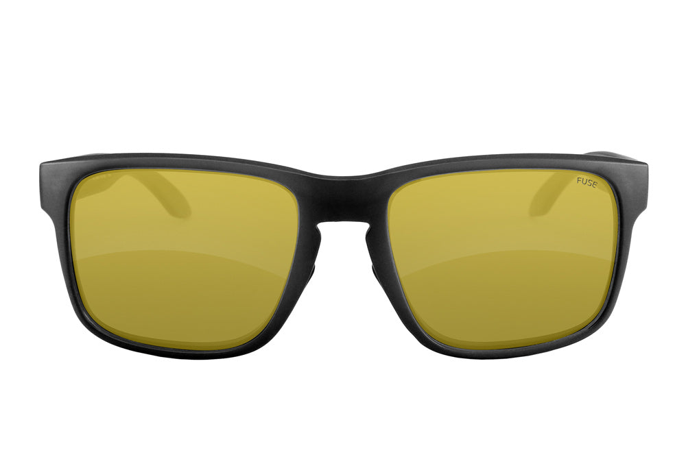 Fuse Egmont Sunglasses | Matte Black | Yellow Polarized