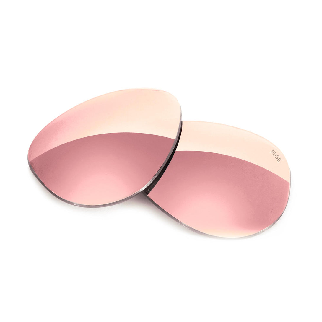 Fuse PRO Rose Gold Mirror Polarized Replacement Lenses Compatible with Ray-Ban RB3025 Aviator Large (55mm) Sunglasses from Fuse Lenses
