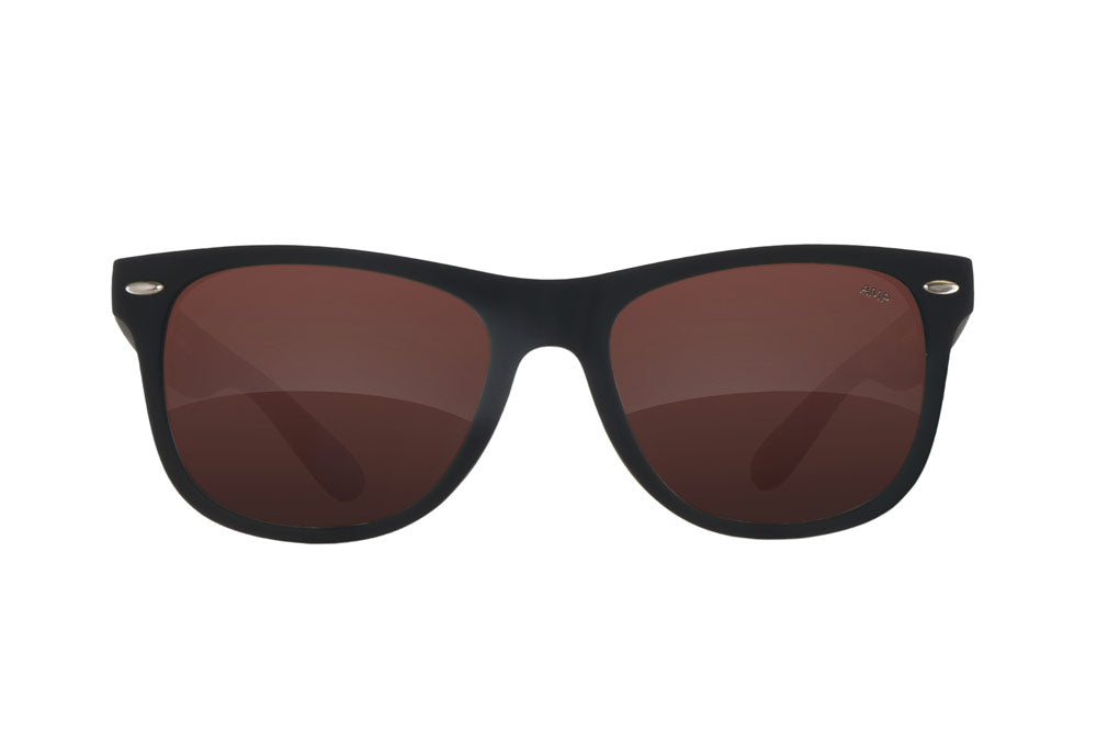 Fuse Summerland Sunglasses | Matte Black | AMP Brown Polarized