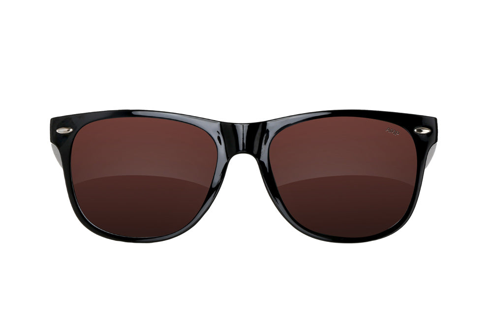 Fuse Summerland Sunglasses | Gloss Black | AMP Brown Polarized