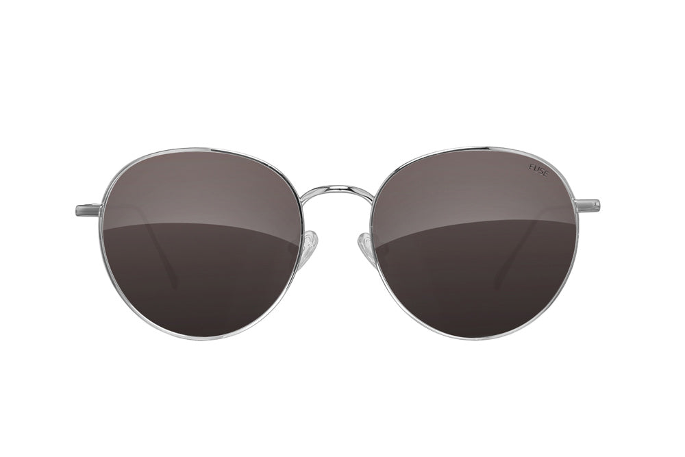 Circular Shape Wooden Sunglasses | Chrome Gold Polarised Lens | Lagos Frames