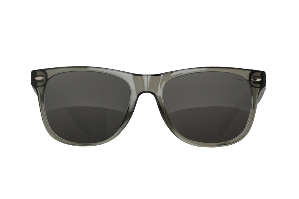 Fuse Summerland Sunglasses | Clear Grey | Carbon Mirror Polarized