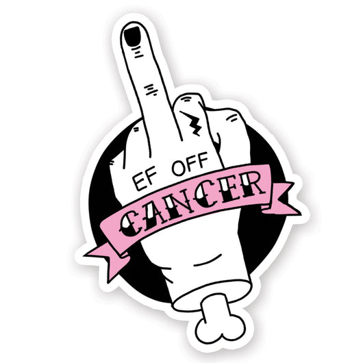 Ef Off Cancer Breast Cancer Awareness Sticker from Fuse Lenses for National Breast Cancer Foundation, Inc