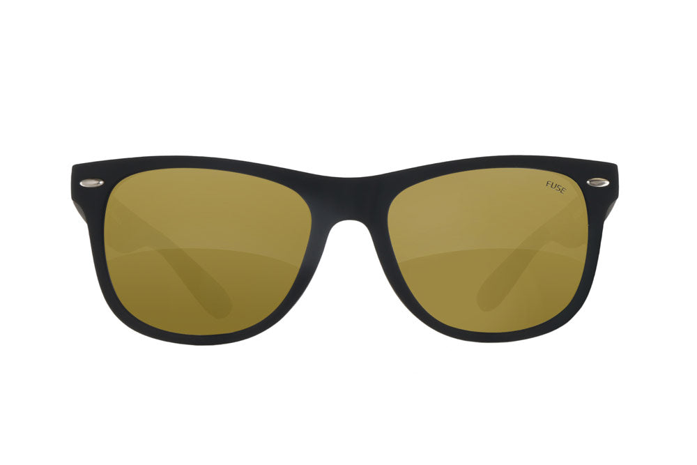 Fuse Summerland Sunglasses | Matte Black | Bronze Mirror Polarized