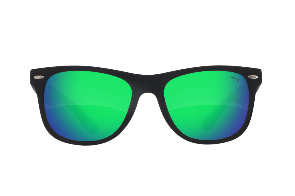 Fuse Summerland Sunglasses | Matte Black | Sapphire Mirror Polarized