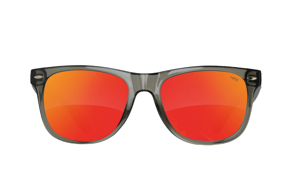 Fuse Summerland Sunglasses | Clear Grey | Cascade Mirror Polarized