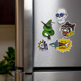Fuse Lenses Waterproof Stickers on Fridge